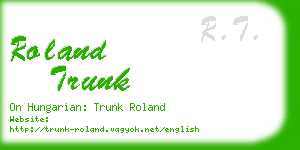 roland trunk business card